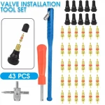 TSX TOOL tyre repair and valve removal tool set, 43 pieces