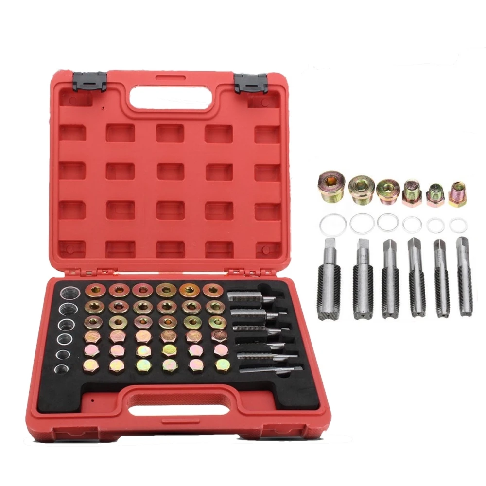 Oil sump plug and gearbox thread repair kit - 114 pieces