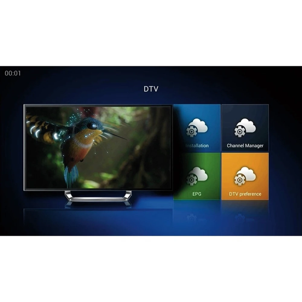 Kii Pro dual tuner DVB-S2 DVB-T2 Android TV Box 2GB/16GB 4K