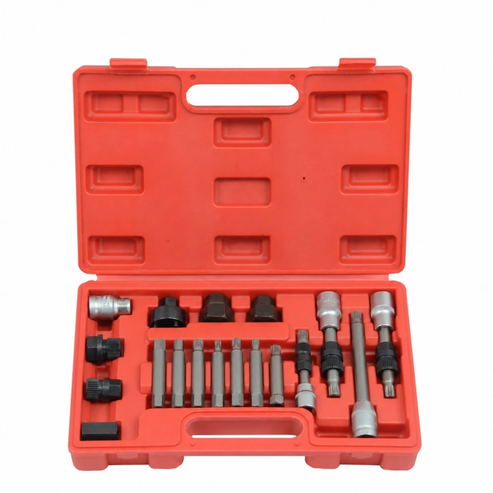 18-Piece Alternator Freewheel Pulley Removal Kit (OAP / OAD)