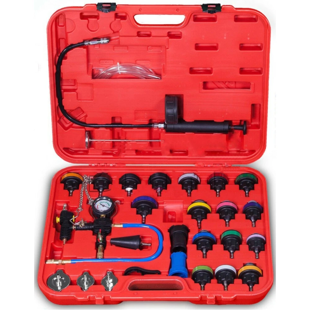 26-Piece Radiator Cooling System Tester Kit with Adapters