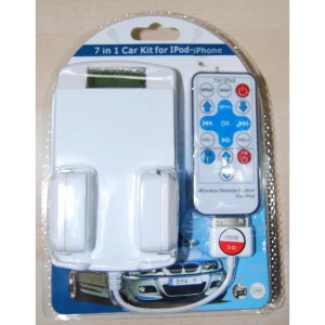 iPod and iPhone 3G Car Kit - 7-in-1 with FM Transmitter and Charger