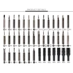 Set completo de herramientas de precisión para electrónica con mango ergonómico