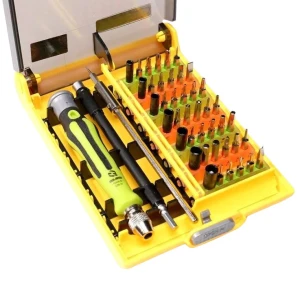 45-in-1 Precision Screwdriver Kit with Ergonomic Handle and Steel Bits