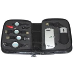 USB travel kit with mouse and 4-port USB hub for laptop
