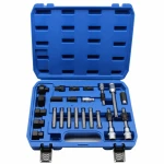 24-Piece Professional Alternator Pulley Extractor Kit OAD Overrunning Free Wheel Universal