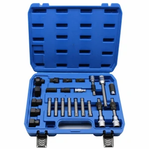 24-Piece Professional Alternator Pulley Extractor Kit OAD Overrunning Free Wheel Universal