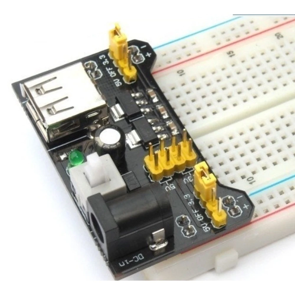 5V 3.3V Breadboard Power Supply Kit for Arduino, MB102 Compatible
