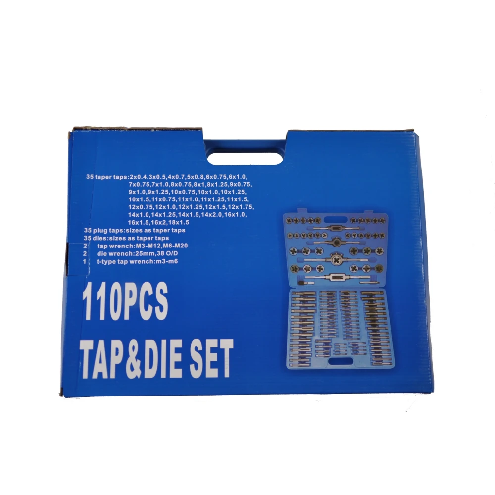 TSX TOOL 110 Piece Metric Tap and Die Set - Professional Kit