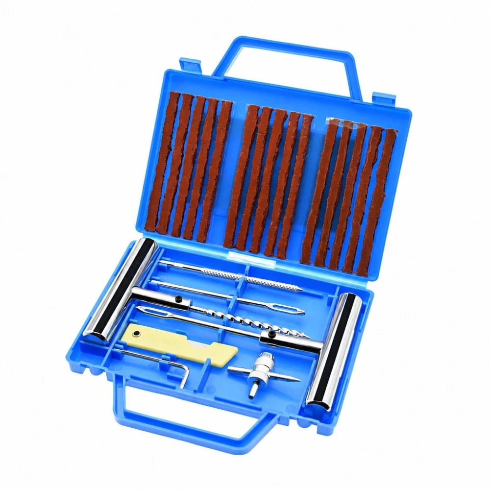 23-Piece Tyre Puncture Repair Kit Car Motorcycle Plugs Reamer