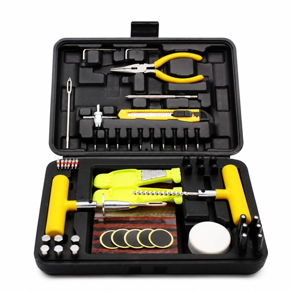 87-Piece Professional Tyre Puncture Repair Kit Car SUV Van