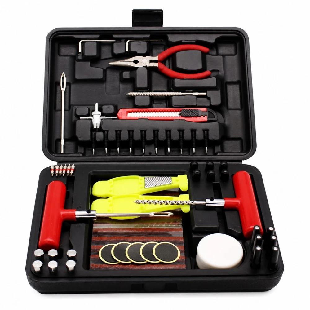 87-Piece Professional Tyre Puncture Repair Kit Car SUV Van