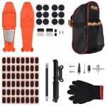 Tubeless Tyre Puncture Repair Kit Motorbike Bicycle 81 Pieces Plugs Reamer