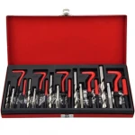 131-Piece Helicoil Thread Repair Kit for Automotive and Professional Use
