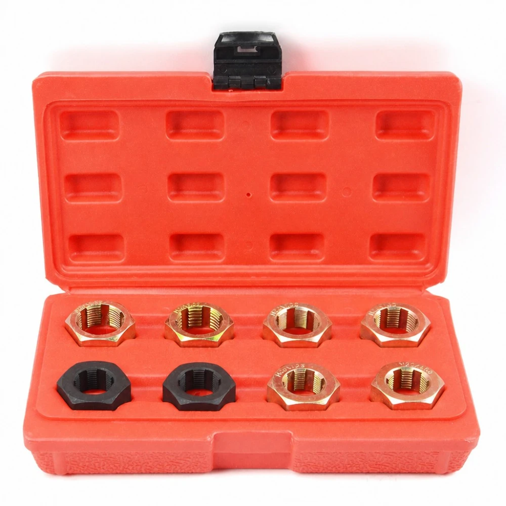 Thread Repair Kit for Drive Shafts and Wheel Hubs 9 Pieces
