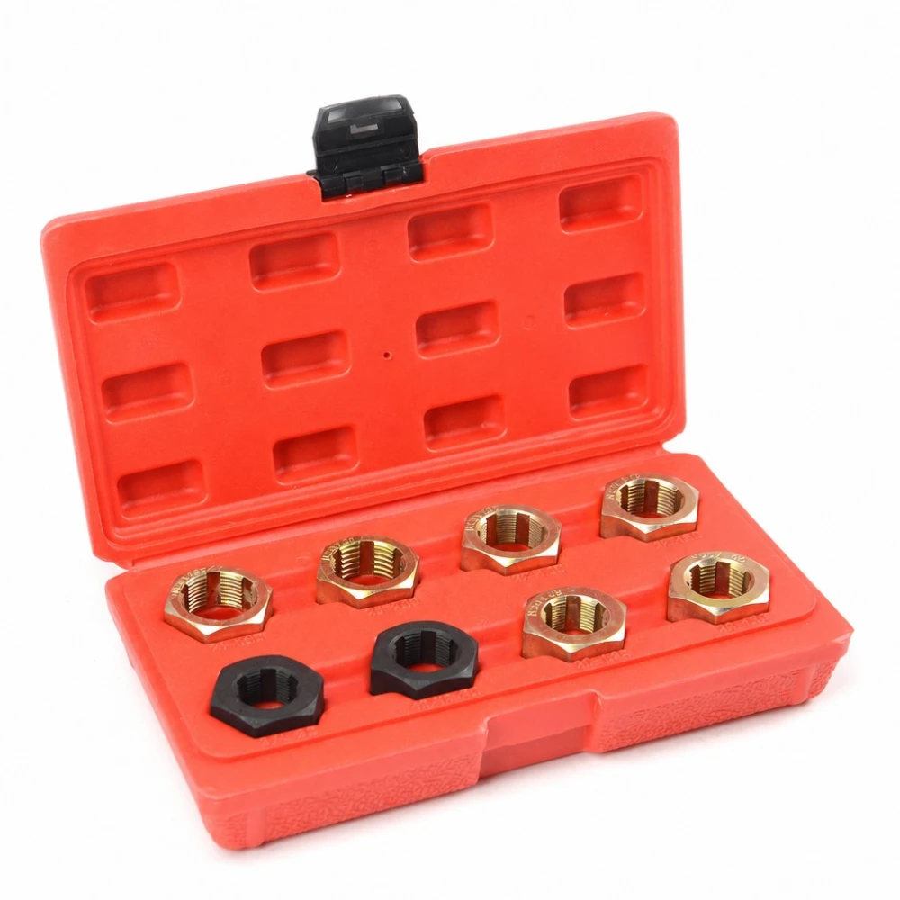 Thread Repair Kit for Drive Shafts and Wheel Hubs 9 Pieces