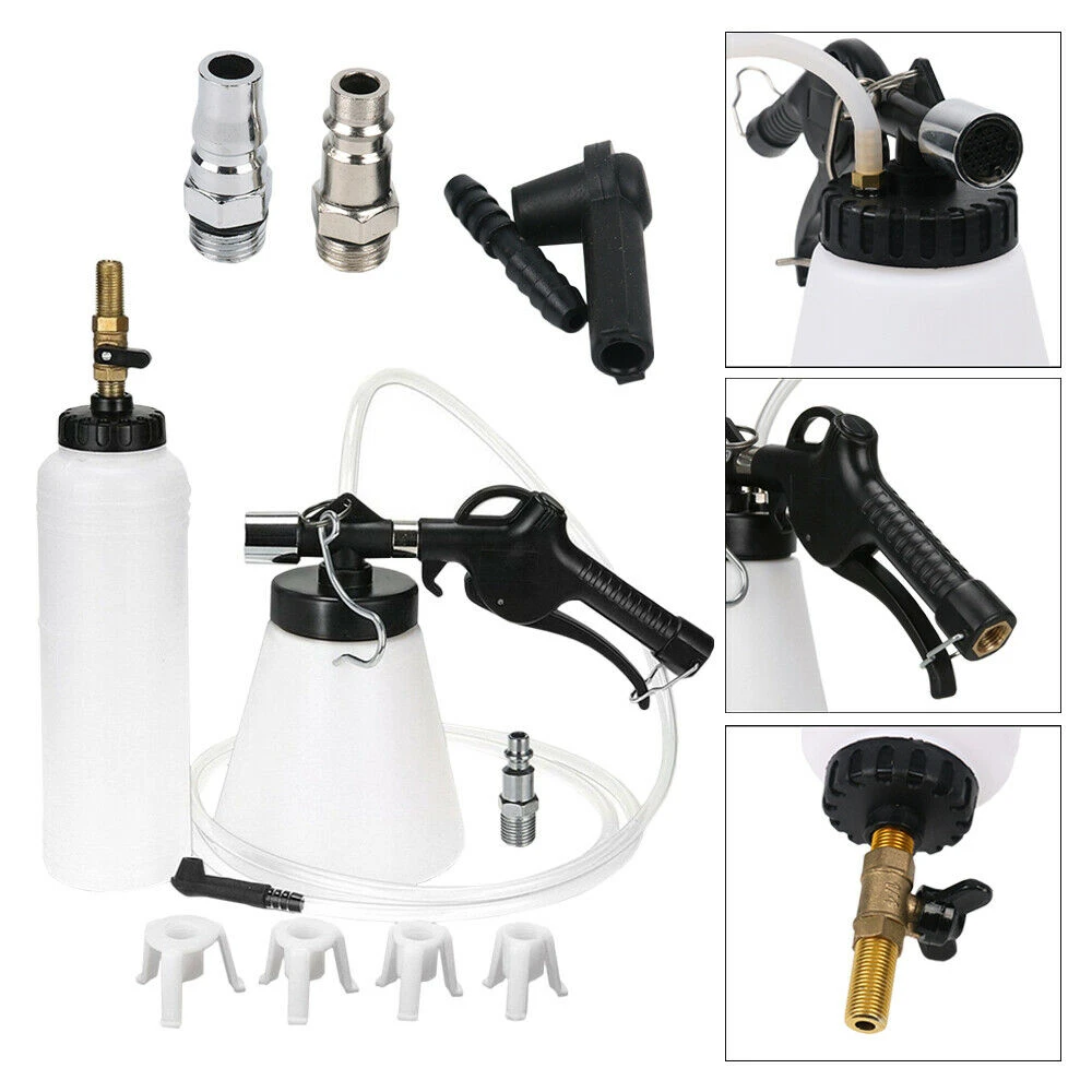 TSX TOOL Pneumatic Brake Bleeder Kit with Spare Bottle