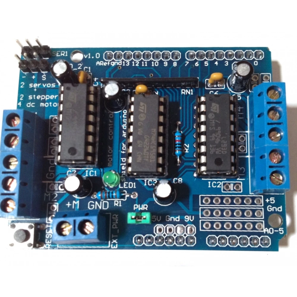 L293D Arduino Shield Driver for DC and Stepper Motor Control and Expansion