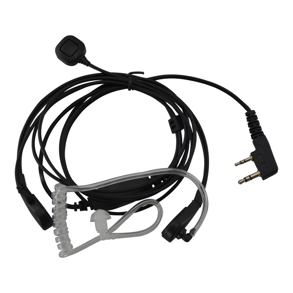 Baofeng Throat Mic for Walkie Talkie, Dual Pin, Velcro and PTT