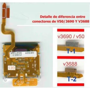 Motorola V3688 LCD with flex cable for repair and replacement