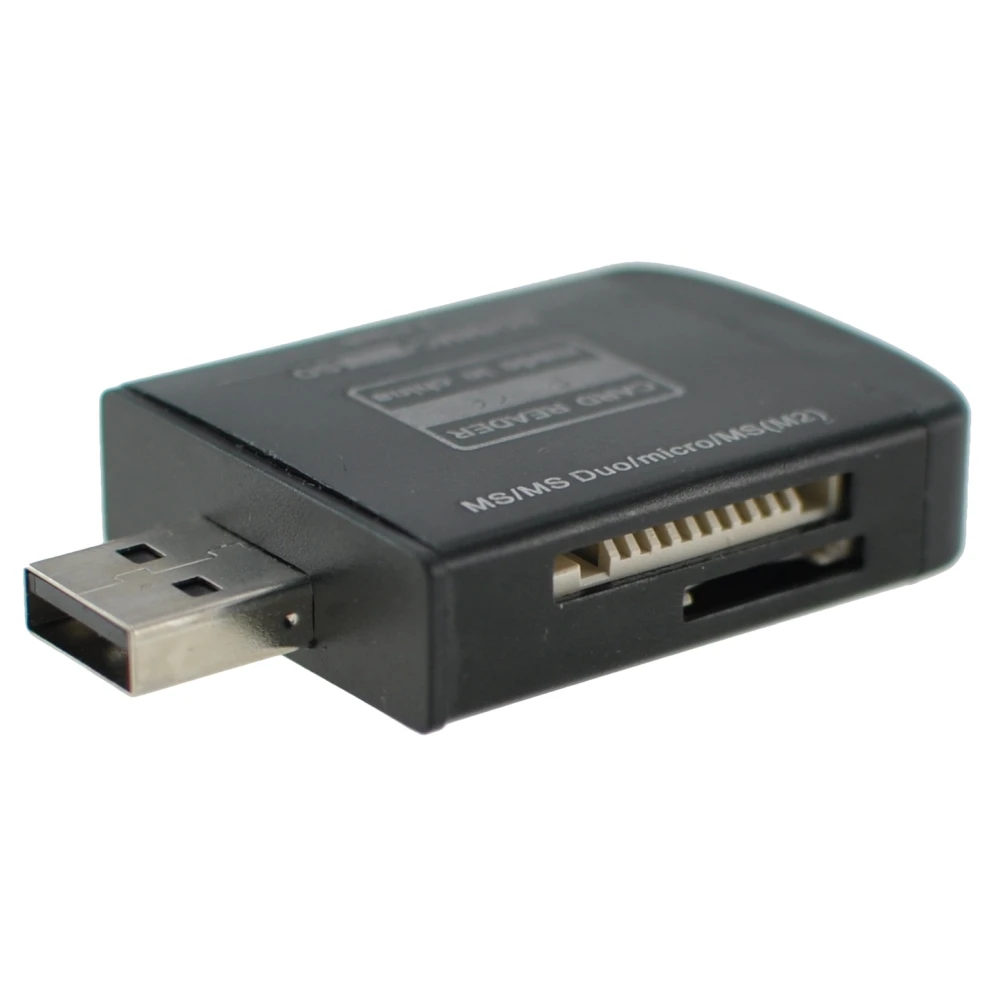 USB 2.0 All-in-One Memory Card Reader for Micro SD, MMC, SDHC, TF and M2