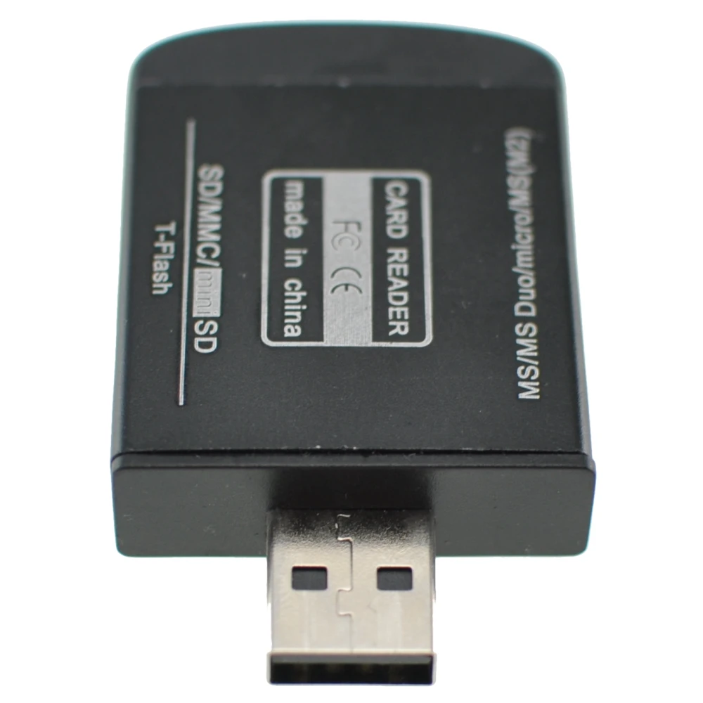 USB 2.0 All-in-One Memory Card Reader for Micro SD, MMC, SDHC, TF and M2