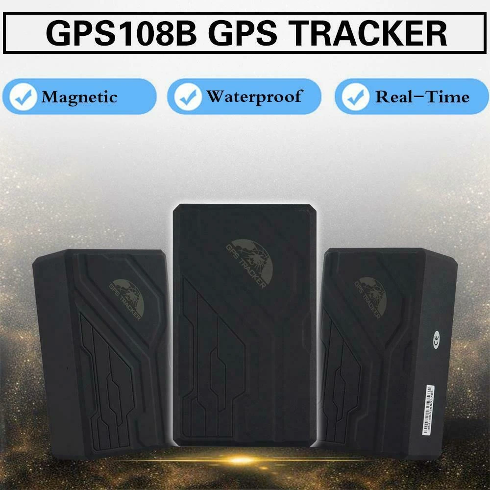 TK108B long battery GPS tracker for car with SOS alarm and magnetic base