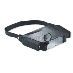 Headband magnifier with light and adjustable magnification