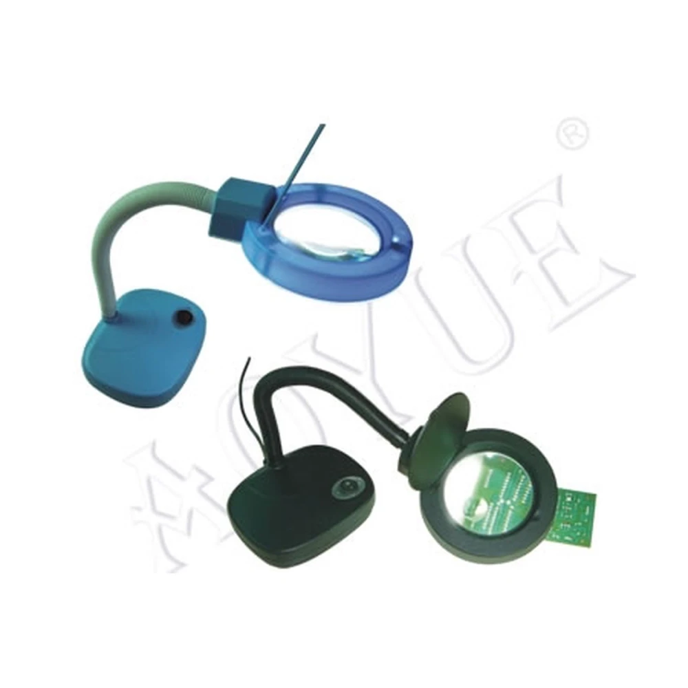 929 illuminated desk magnifier for electronics with 5x magnification