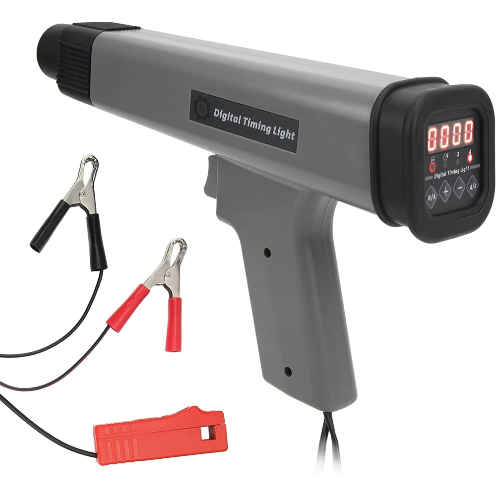 Digital inductive timing light for cars and bikes 12V with clips