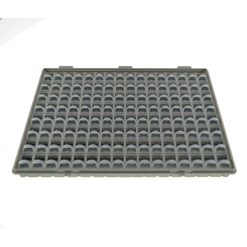 128-Compartment Modular SMD Component Case with Lid