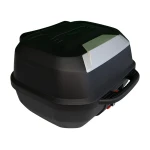 47L Motorcycle Top Box Helmet Case - Universal Removable Top Box with Lock and Backrest