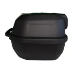 47L Motorcycle Top Box Helmet Case - Universal Removable Top Box with Lock and Backrest