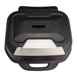 47L Motorcycle Top Box Helmet Case - Universal Removable Top Box with Lock and Backrest