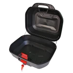 47L Motorcycle Top Box Helmet Case - Universal Removable Top Box with Lock and Backrest