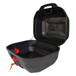 47L Motorcycle Top Box Helmet Case - Universal Removable Top Box with Lock and Backrest