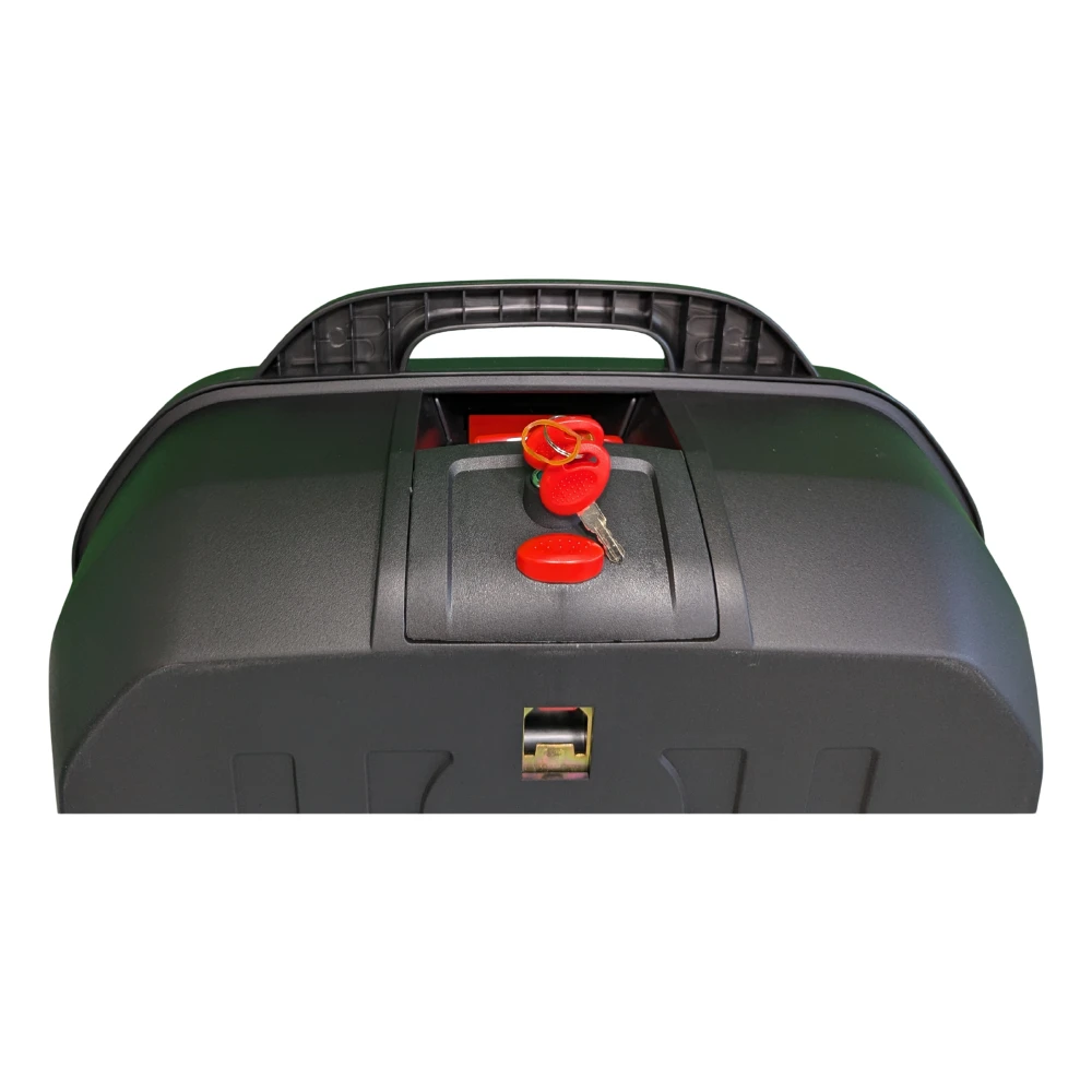 47L Motorcycle Top Box Helmet Case - Universal Removable Top Box with Lock and Backrest