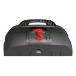 47L Motorcycle Top Box Helmet Case - Universal Removable Top Box with Lock and Backrest