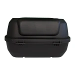47L Motorcycle Top Box Helmet Case - Universal Removable Top Box with Lock and Backrest