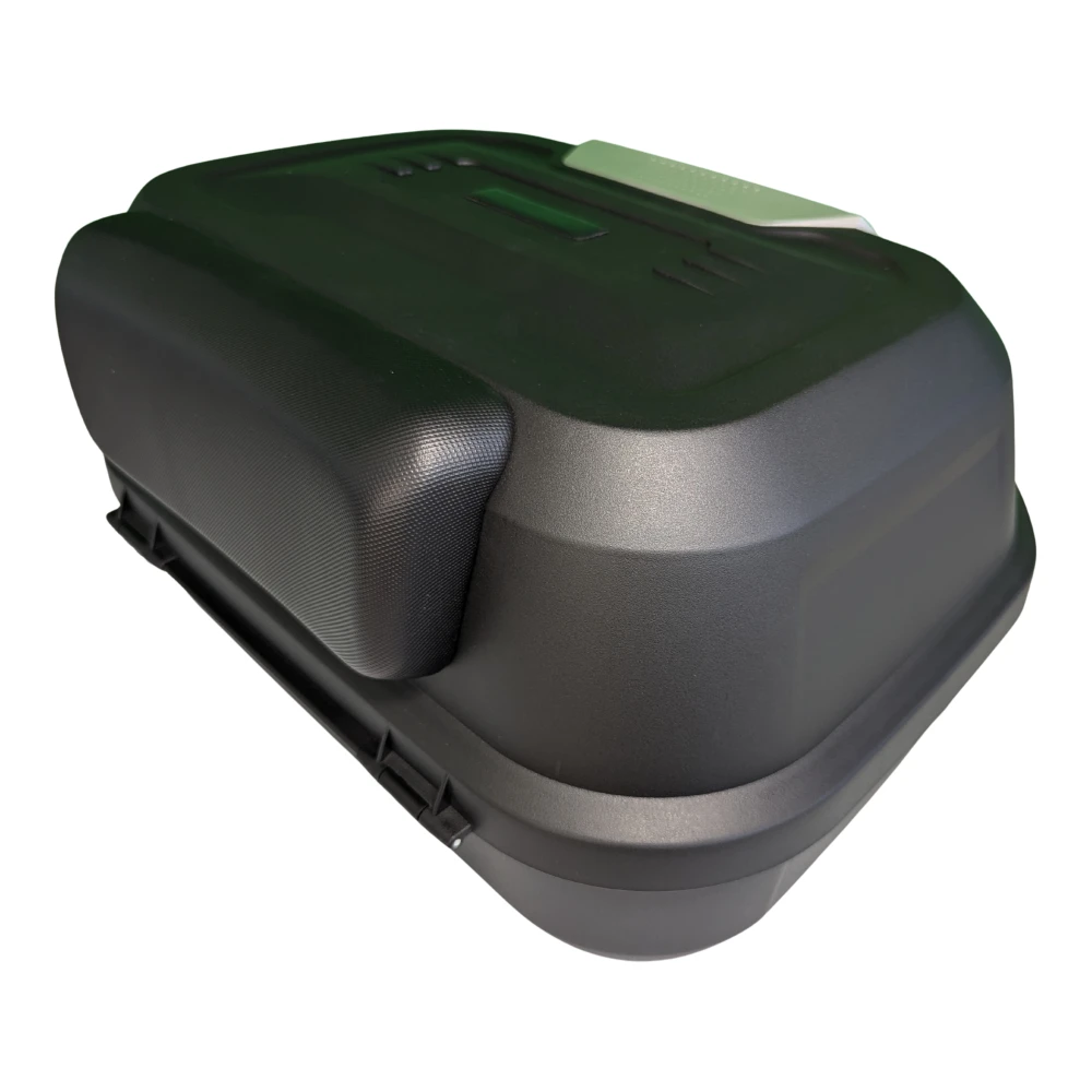 47L Motorcycle Top Box Helmet Case - Universal Removable Top Box with Lock and Backrest