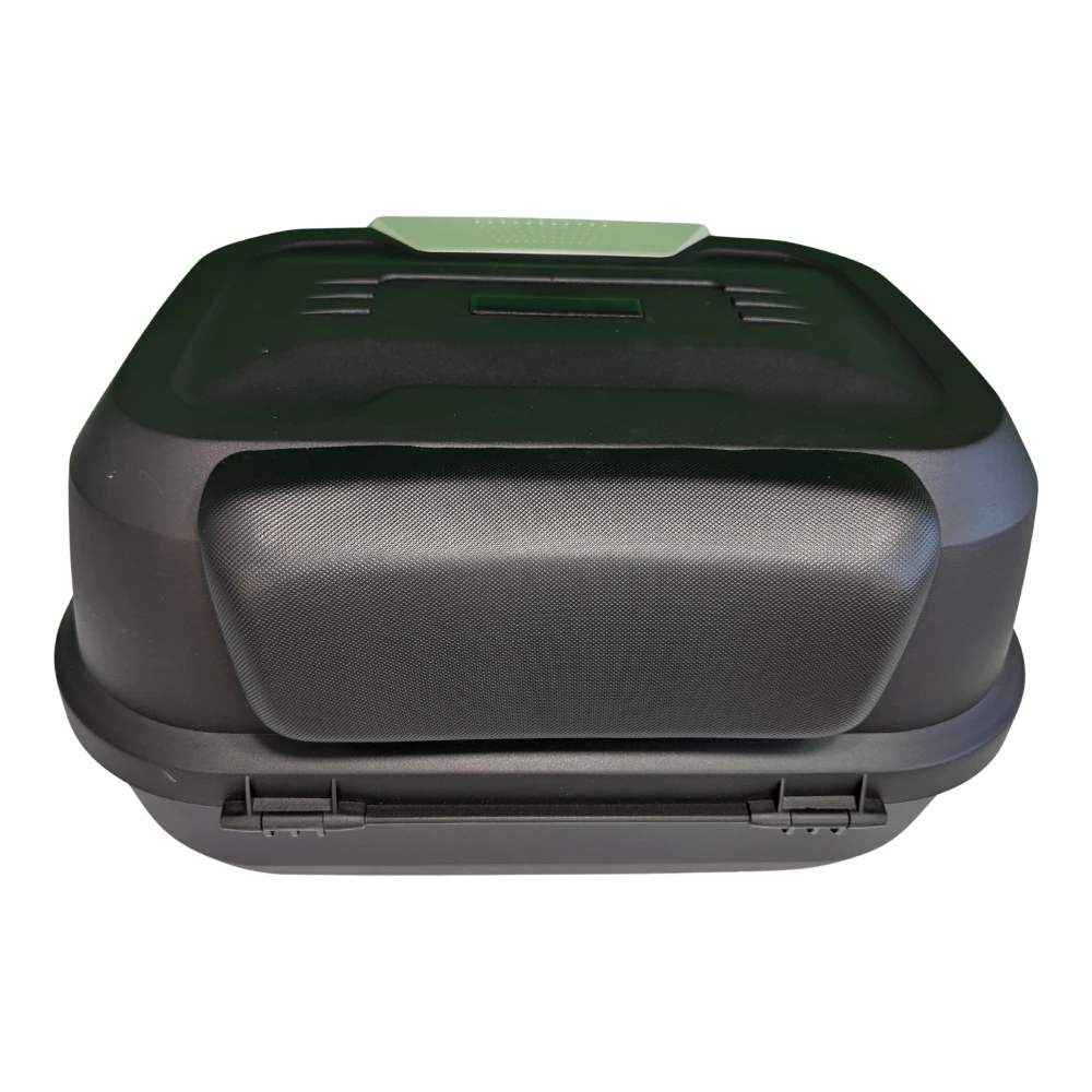 47L Motorcycle Top Box Helmet Case - Universal Removable Top Box with Lock and Backrest