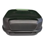 47L Motorcycle Top Box Helmet Case - Universal Removable Top Box with Lock and Backrest