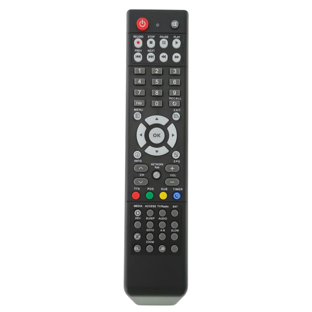 Compatible Remote Control for Openbox V8 Combo - Black Remote