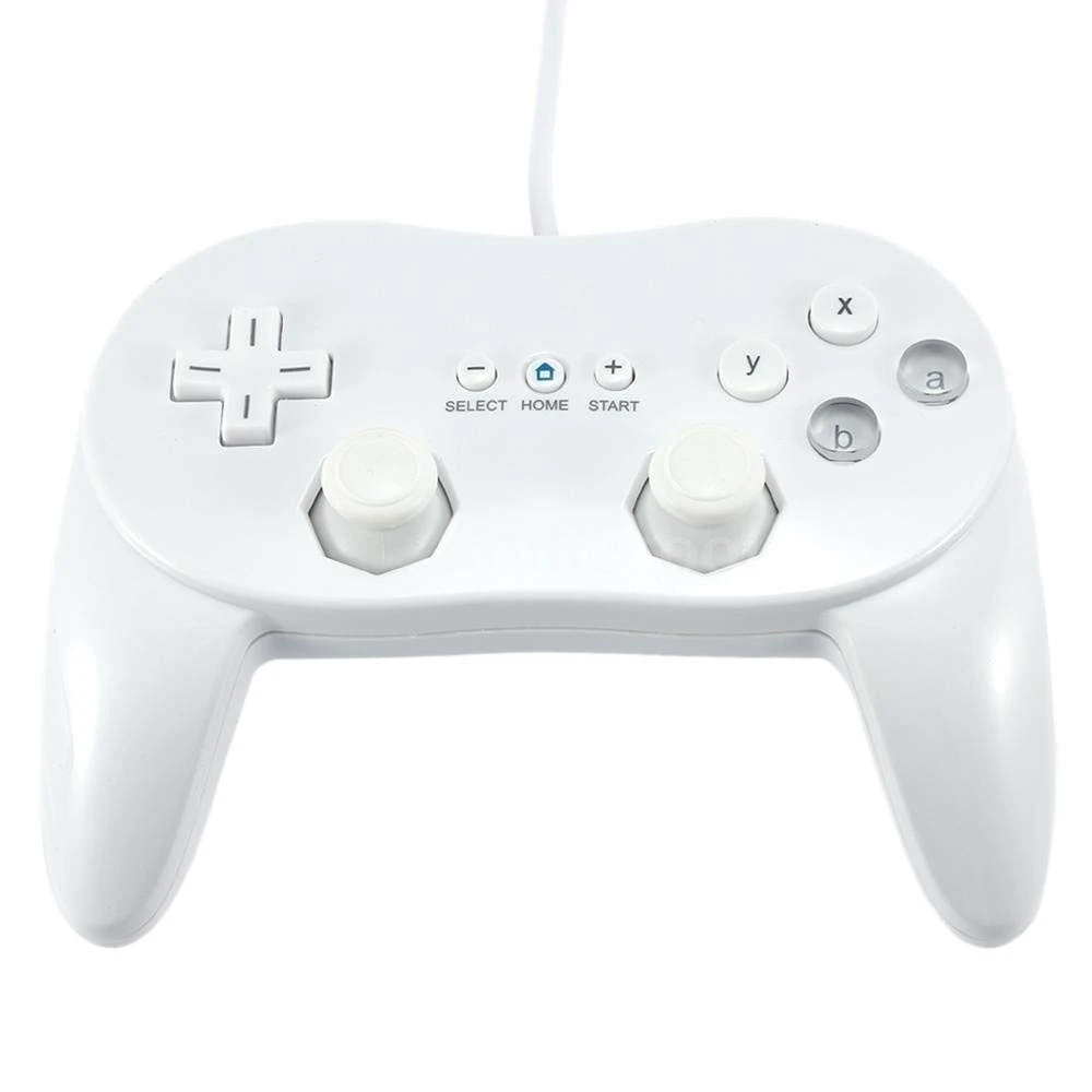 Compatible White Wii Classic Pro Controller for Nintendo Wii