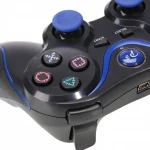 Mando negro azul compatible DualShock 3 para PlayStation 3 con conexión Bluetooth