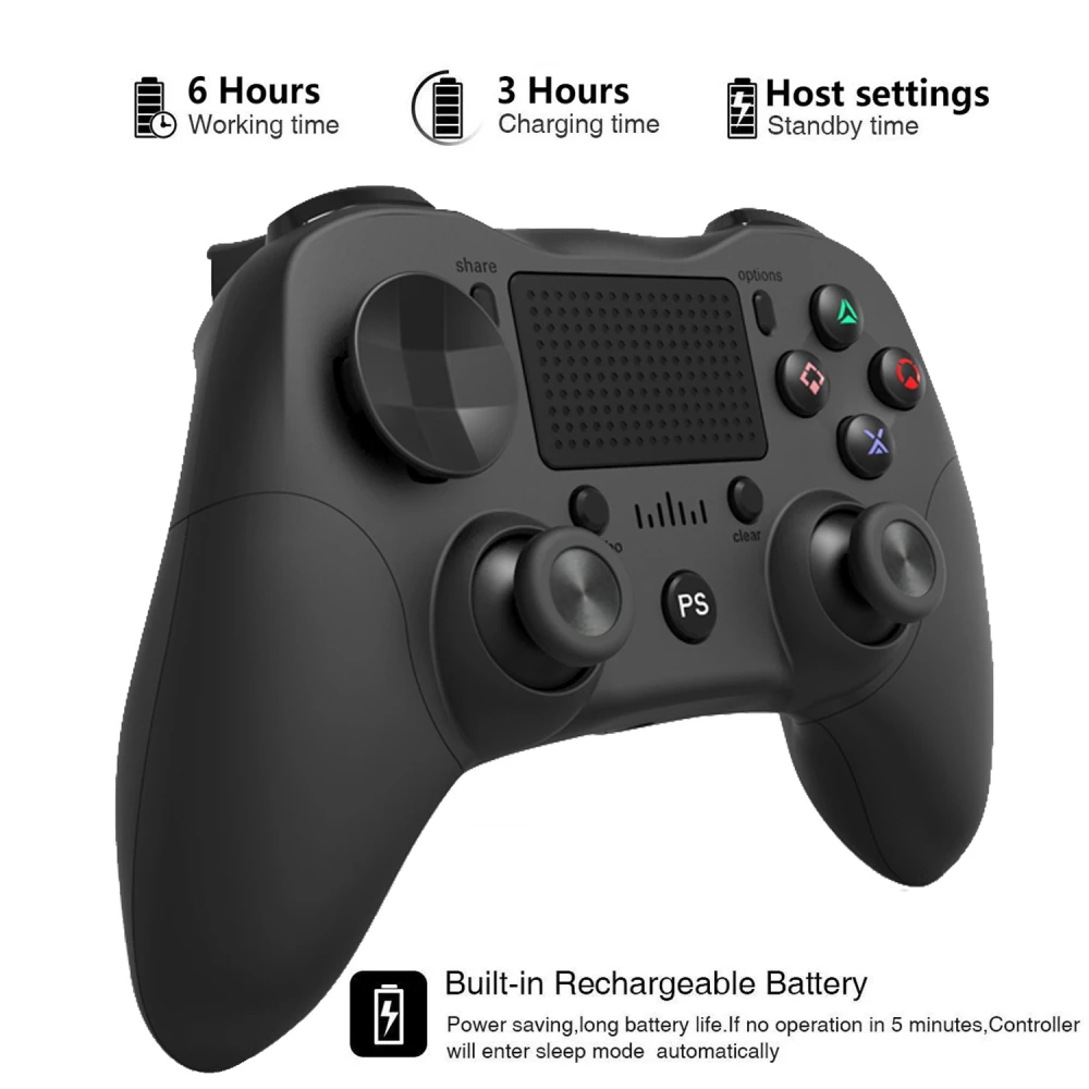 Wireless Black PS4 Compatible Controller DoubleShock 4