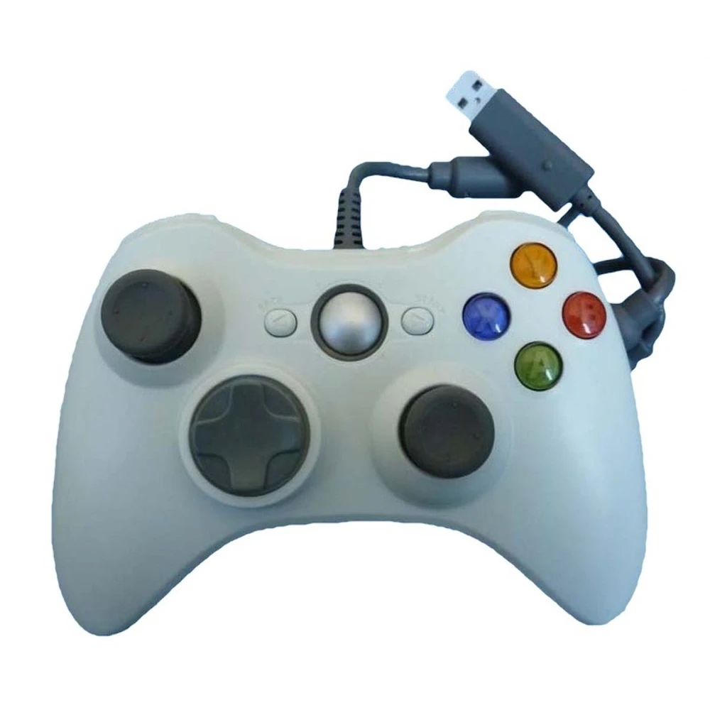 White Wired Xbox 360 Compatible Controller