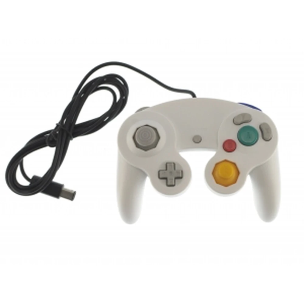 White GameCube Controller for Wii with Vibration - satkit