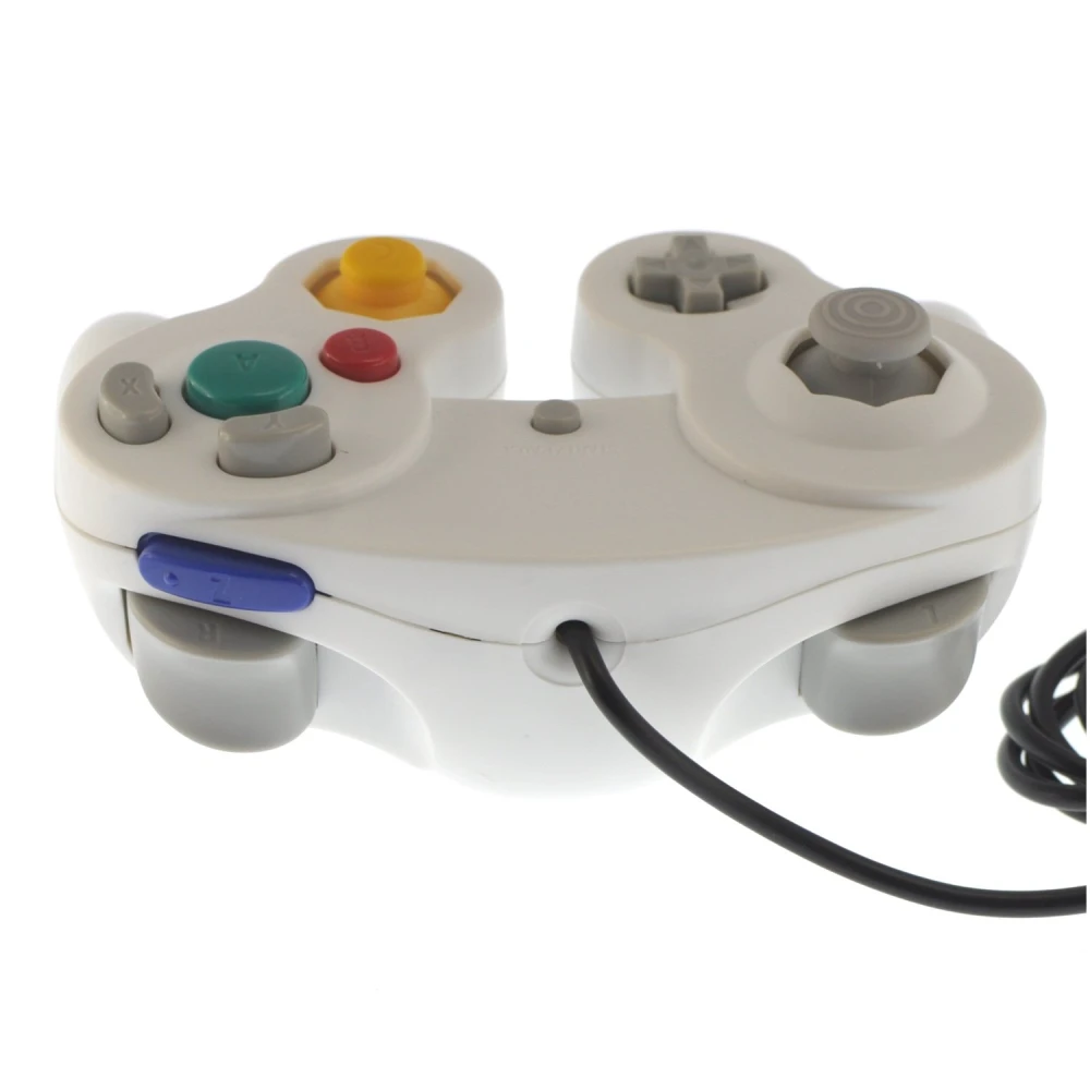 Mando GameCube satkit blanco para consola Wii con cruceta cómoda