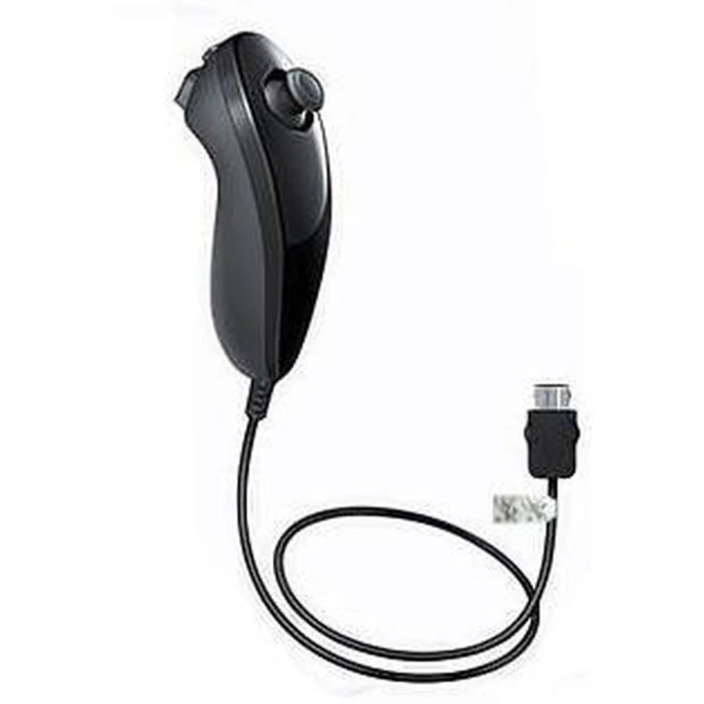 Compatible Black Wii Nunchuck Controller for Precise Wii Gaming